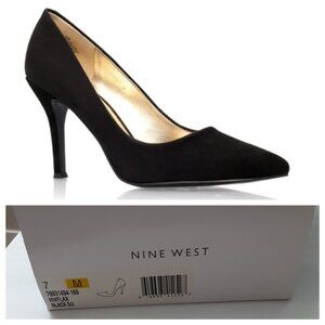 Black Suede Pumps (Nine West)